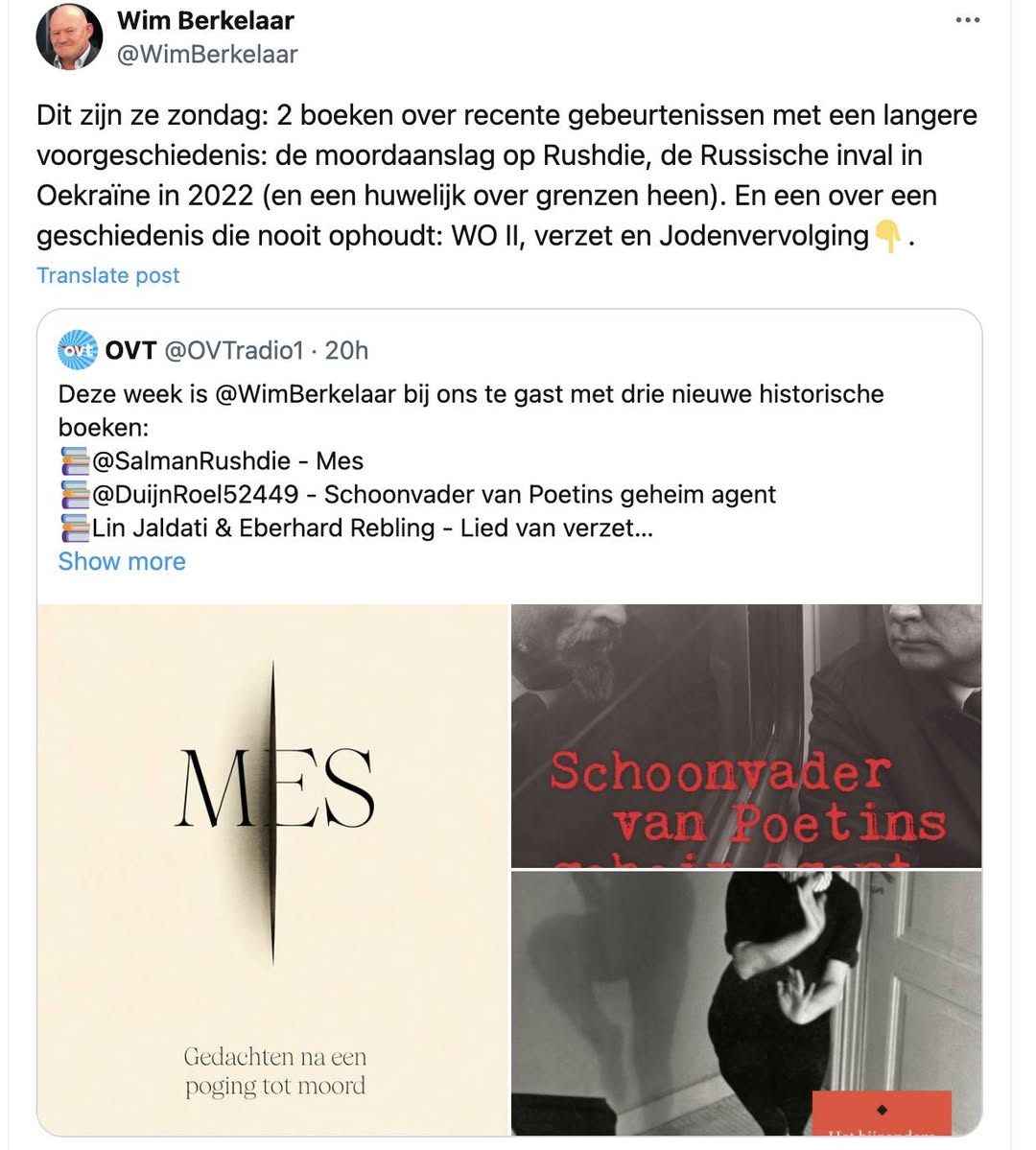 Afbeelding bij ‘Twitter : https://x.com/WimBerkelaar/status/1803762122762887243 *’ (1 van 2)
