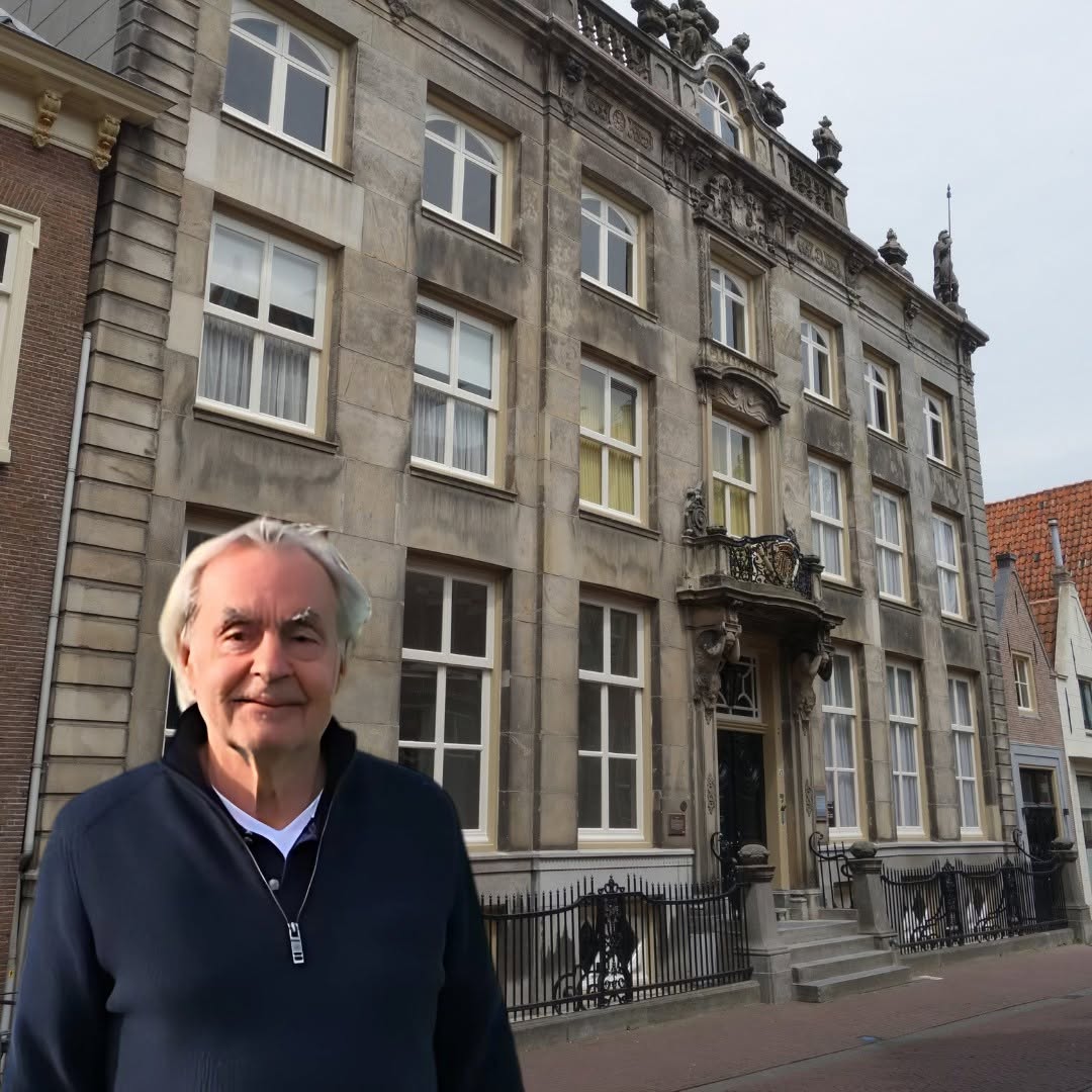 Afbeelding bij ‘Nog een foto van mij voor het monumentale Foreestenhuis waar…’