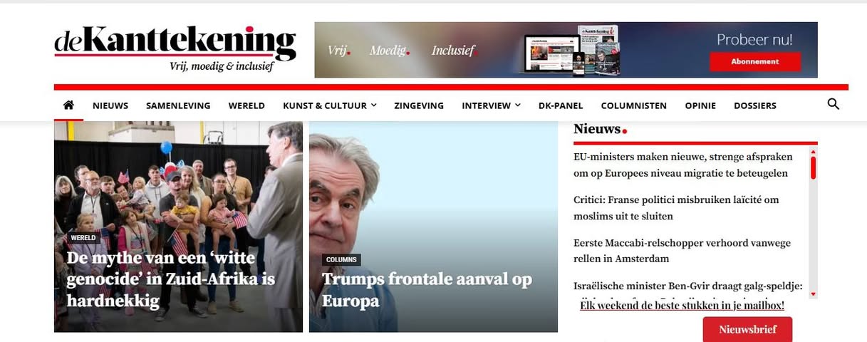 Afbeelding bij ‘In het blad DE KANTTEKENING verschijnen regelmatige mijn politieke analyses’ (1 van 2)
