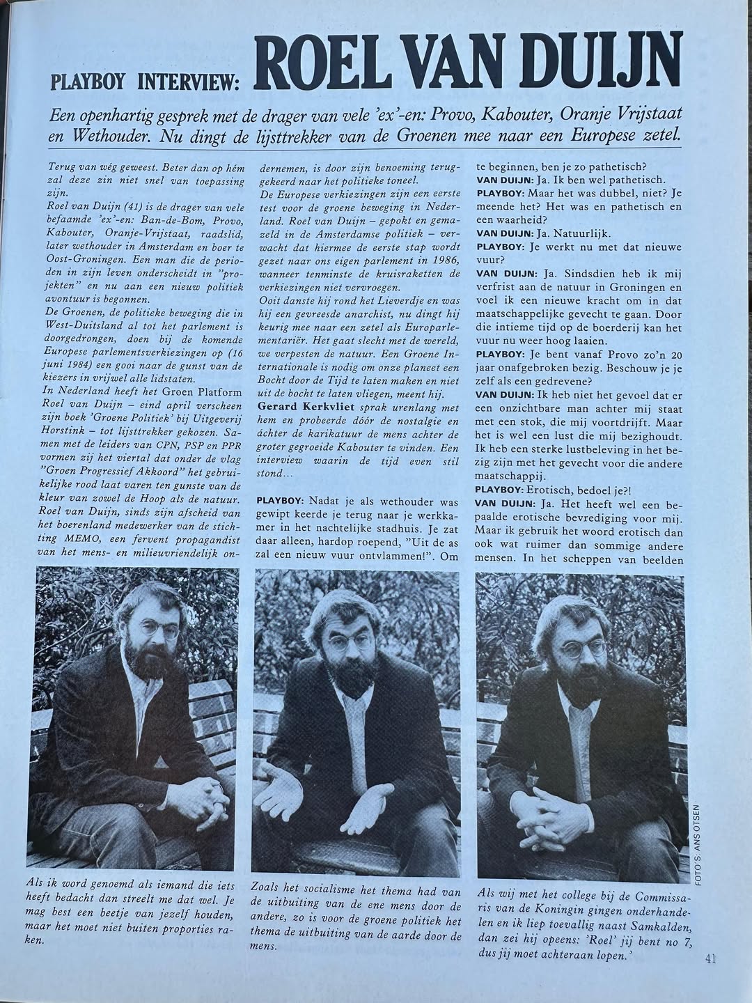 Afbeelding bij ‘Roel in Playboy’